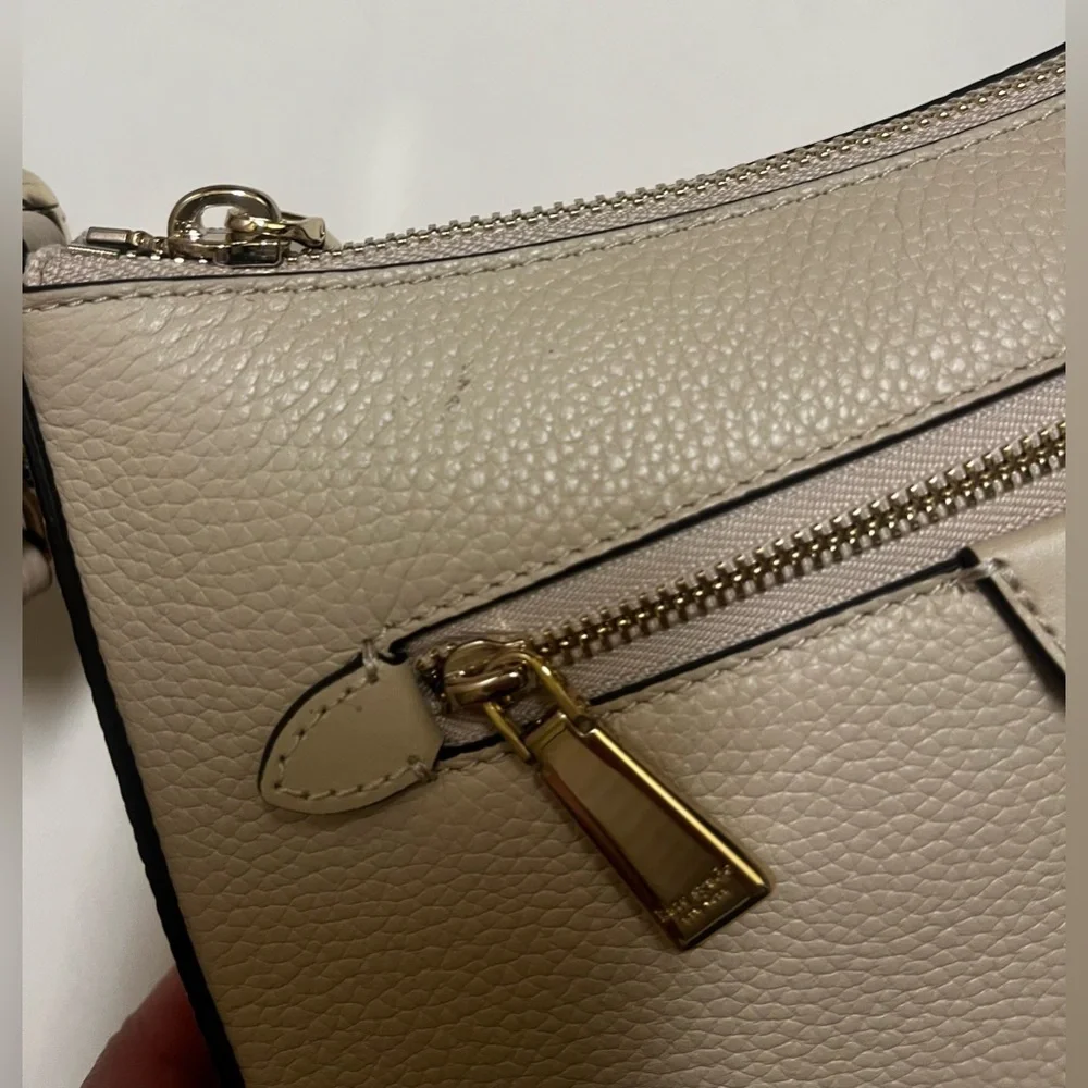 Kate Spade Shoulder/Handheld Beige Leather Bag - Picture 5 of 6